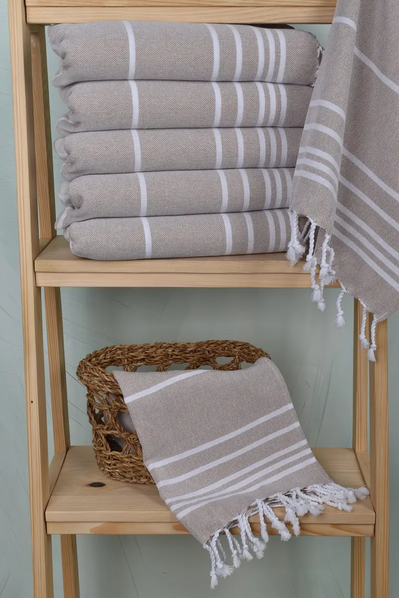Gifts For Him, Personalized Gift For Him, 38x18 Cotton Striped Towel, Personalized Gift, Wedding Gift, Turkish Towel Hand Towel, Monogram Towels - 3