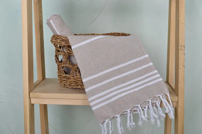 Gifts For Him, Personalized Gift For Him, 38x18 Cotton Striped Towel, Personalized Gift, Wedding Gift, Turkish Towel Hand Towel, Monogram Towels - 4
