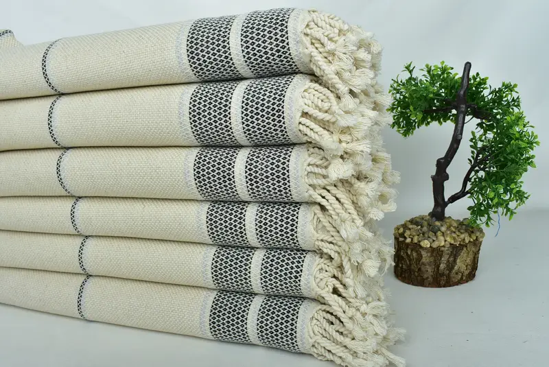Peshtemal Towel, Holiday Towel, Monogrammed Turkish Towel, Wedding Gift For Bride, 70x36 Cotton Striped Towel, Beach Towel Bulk, Cotton towel - 3