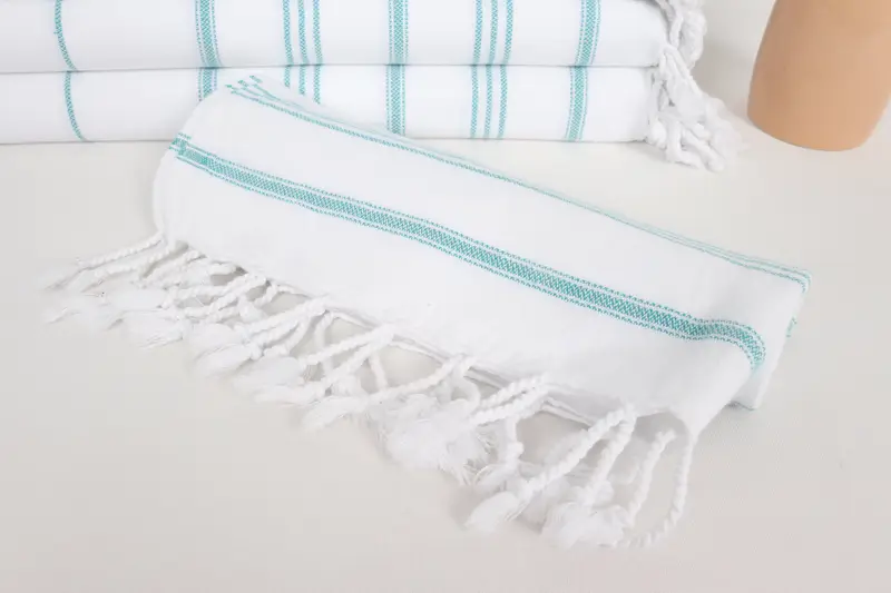 40x24 Cotton Striped Towel, Wedding Favors, Bathroom Towels, Small Bath Towels, Engagement Gift, Wedding Anniversary Gift, Customized Turkish Towel - 4