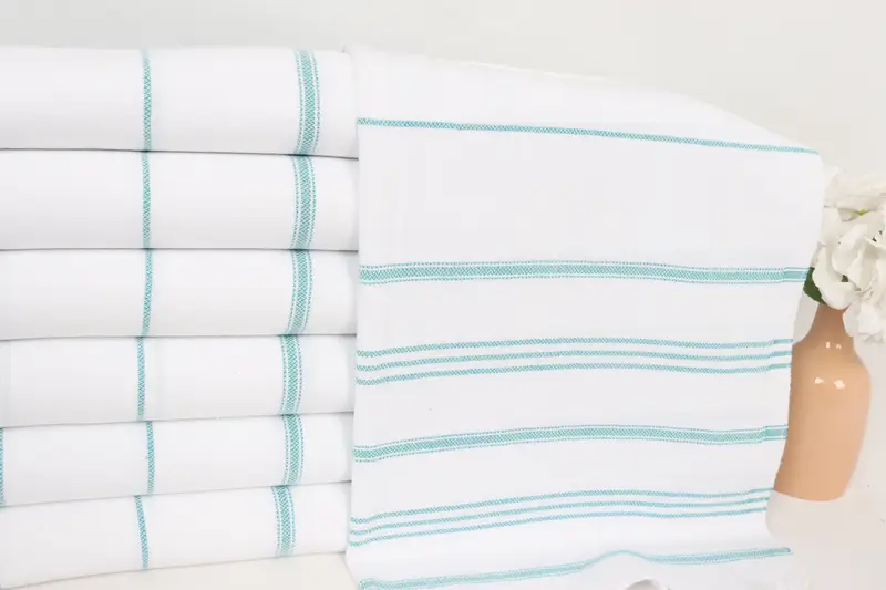 40x24 Cotton Striped Towel, Wedding Favors, Bathroom Towels, Small Bath Towels, Engagement Gift, Wedding Anniversary Gift, Customized Turkish Towel - 2