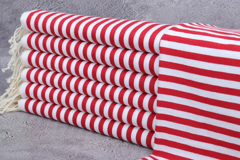 40x18 Cotton Striped Towel, Bathroom Towels, Handmade Gift, Boyfriend Christmas Gift, Turkish Towel Hand Towel, Personalized Hand Towel, Guest Towel - 1