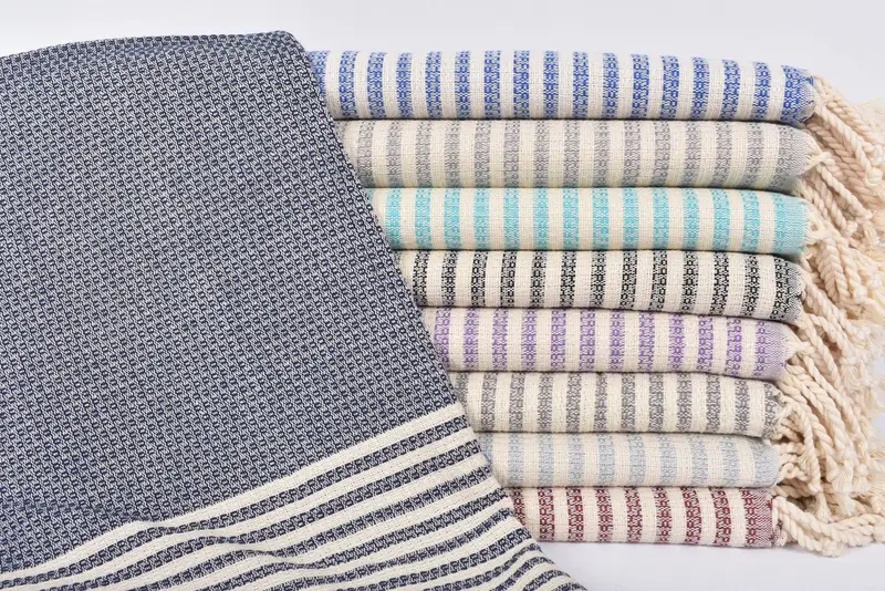 Miami Bachelorette Party Favors, Luxury towel, Monogram Beach Towel, Personalized Wedding Gift, 68x40 Cotton Striped Towel, Anniversary Gift For Her - 1