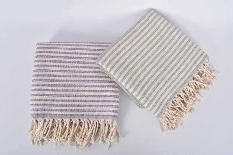 Miami Bachelorette Party Favors, Luxury towel, Monogram Beach Towel, Personalized Wedding Gift, 68x40 Cotton Striped Towel, Anniversary Gift For Her - 6