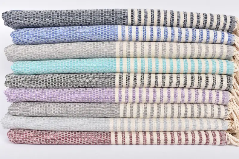 Miami Bachelorette Party Favors, Luxury towel, Monogram Beach Towel, Personalized Wedding Gift, 68x40 Cotton Striped Towel, Anniversary Gift For Her - 3