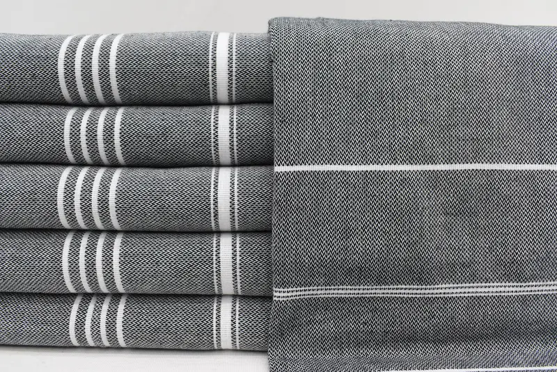 Scarf Towel, Soft towel, Custom Name Towel, Quick-dry peshtemal, Customized Towels, Bachelorette Party Gifts Bridesmaids, 70x40 Cotton Striped Towel - 1