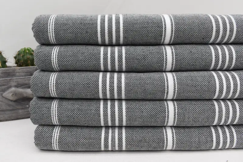 Scarf Towel, Soft towel, Custom Name Towel, Quick-dry peshtemal, Customized Towels, Bachelorette Party Gifts Bridesmaids, 70x40 Cotton Striped Towel - 2