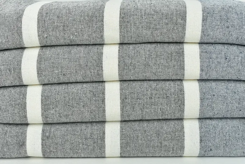 Large Turkish Towel, Valentines Day Gift Idea, Bachelorette Party Gift, Personalized Gifts, Best Wedding Gift, 64x40 Cotton Striped Towel - 2
