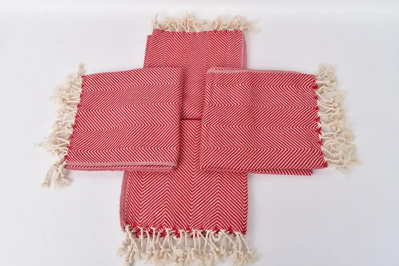 Valentines Day Gift, Custom Hand Towel, Custom Wedding Gift From Bridesmaid, Personalized Gifts, Bathroom Towels, 40x20 Cotton Herringbone Towel - 6