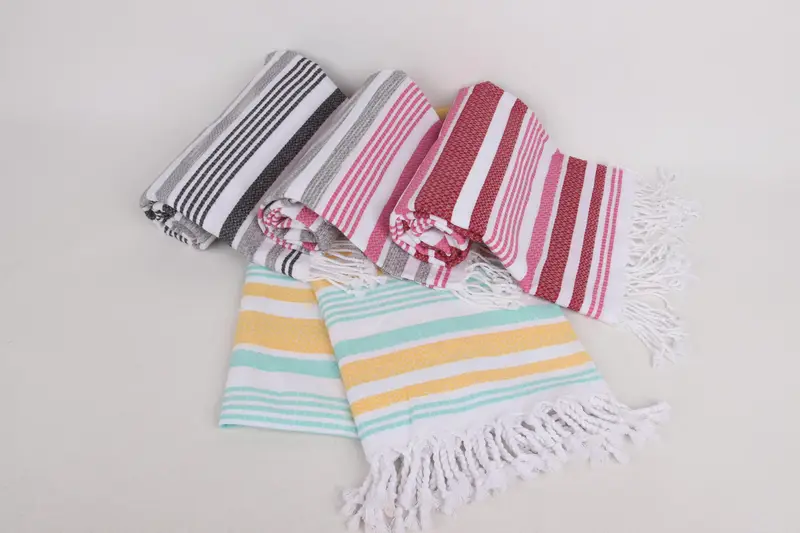 70x36 Cotton Striped Towel, Cotton towel, Beach Towel Monogram, Turkish bath towel, Gift For Her, Beach Theme Wedding Gift, Welcome Wedding Gift - 3