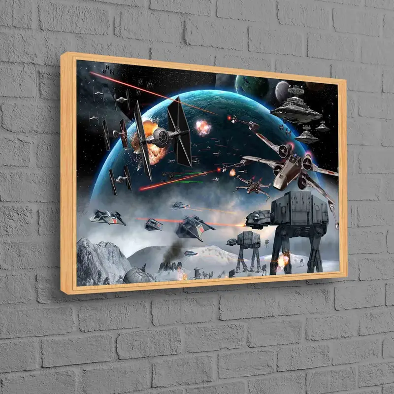 Galactic Canvas: Star Wars Space Battle Art Print