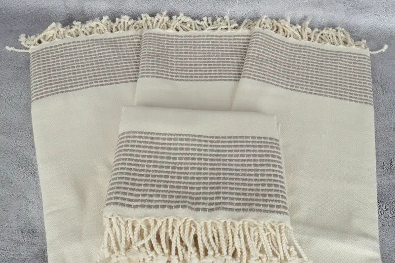 First Wedding Anniversary Gift, Bridal Shower Favor, Scarf Towel, Sand-free towel, Lightweight towel, 70x36 Cotton Striped Towel, Bridal Shower Gift - 4
