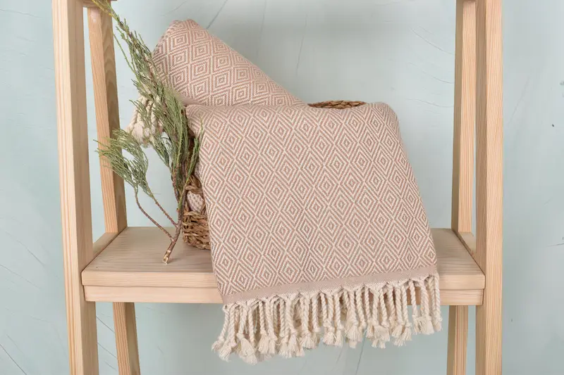 Fouta towel, Home Decor Gifts, Custom Gift, 70x40 Cotton Chevron Towel, First Wedding Anniversary Gift, Boyfriend Christmas Gift, Luxury Beach Towel - 4