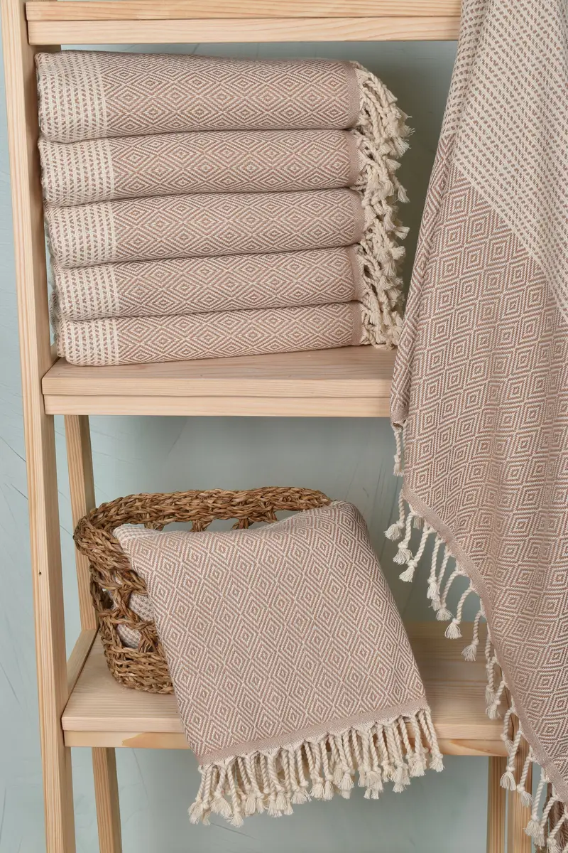 Fouta towel, Home Decor Gifts, Custom Gift, 70x40 Cotton Chevron Towel, First Wedding Anniversary Gift, Boyfriend Christmas Gift, Luxury Beach Towel - 3