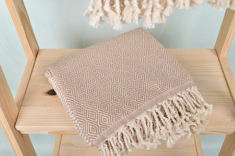 Fouta towel, Home Decor Gifts, Custom Gift, 70x40 Cotton Chevron Towel, First Wedding Anniversary Gift, Boyfriend Christmas Gift, Luxury Beach Towel - 5