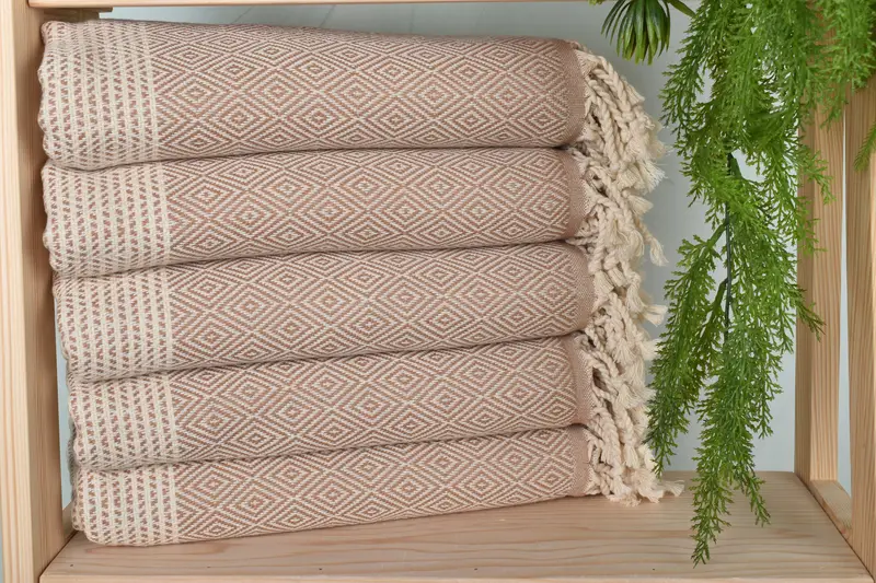 Fouta towel, Home Decor Gifts, Custom Gift, 70x40 Cotton Chevron Towel, First Wedding Anniversary Gift, Boyfriend Christmas Gift, Luxury Beach Towel - 2