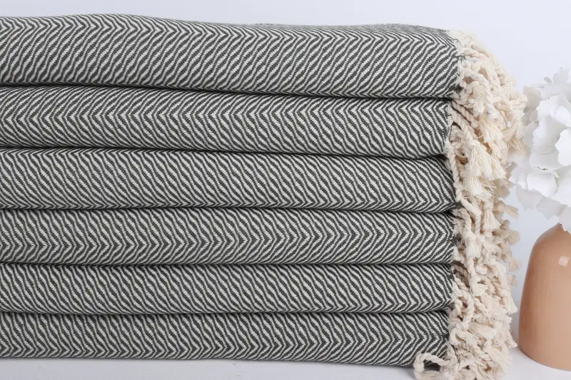 Turkish Towel Beach Towel, Valentines Day Gift Idea, Gifts For Him, Wedding Gifts Towel, Spa Towel, Bridesmaid Gift, 70x40 Cotton Chevron Towel - 3