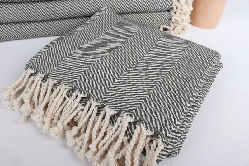 Turkish Towel Beach Towel, Valentines Day Gift Idea, Gifts For Him, Wedding Gifts Towel, Spa Towel, Bridesmaid Gift, 70x40 Cotton Chevron Towel - 5