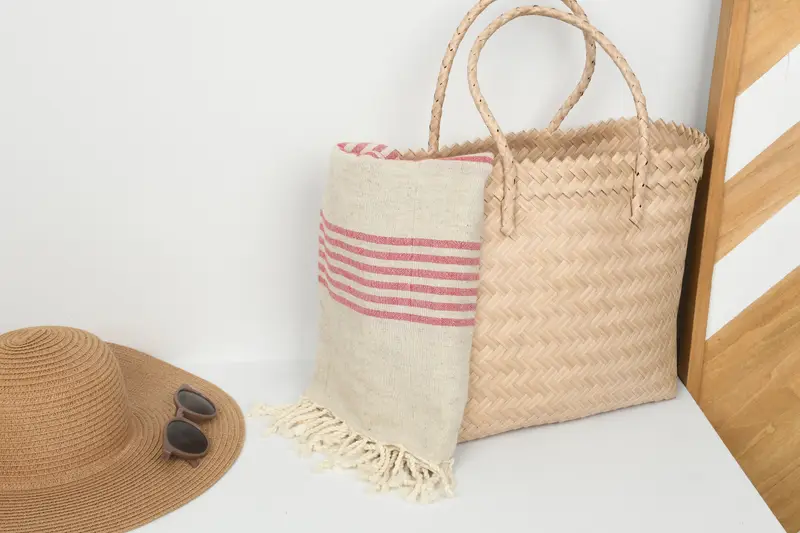 Peshtemal beach towel with unique design, Bridal Shower Favor, Soft towel, Gift For Him, Personalized Turkish Towel, 70x40 Linen Striped Towel - 8
