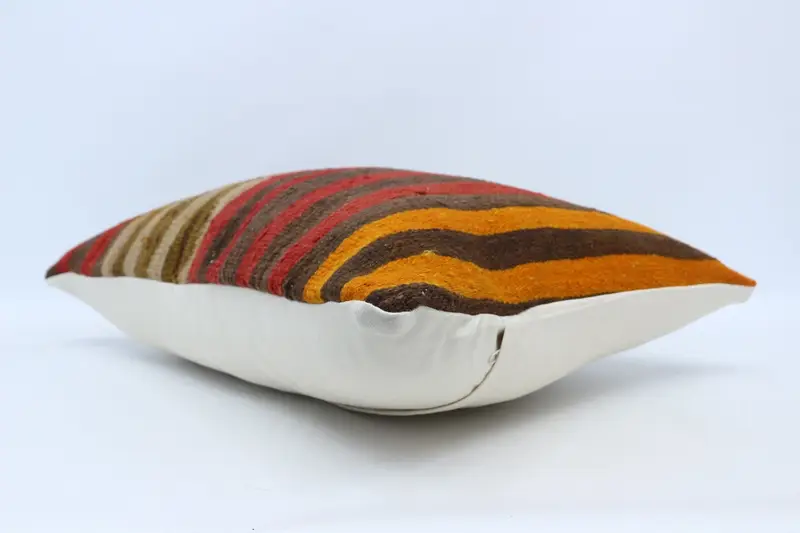 20x28 Brown Pillow Cover, Bolster Pillow, Turkish Kilim Pillow, Patio Pillow Cover, Pillow Sham, Kilim Pillow, Patio Cushion Case, Turkish Pillow - 6