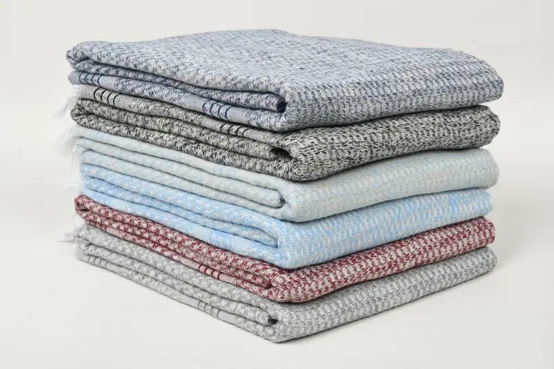 Custom Beach Towel Organic Cotton Beige Stripes, 36x71 Inches