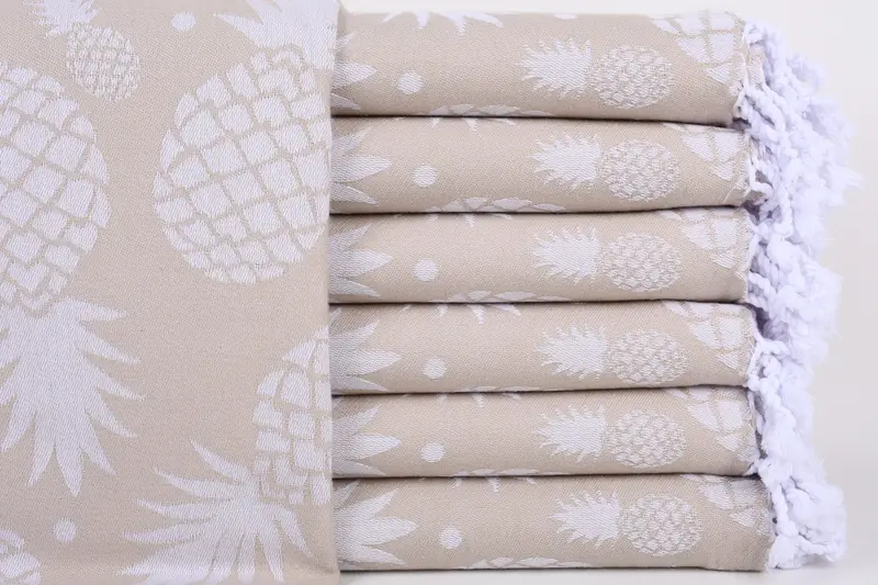Bulk Order Towel, Guest Towel, Gift Towel, Personalized Bridesmaid Gift, 70x36 Cotton Pineapple Design Towel, Turkish Towel USA, Bridesmaid Gifts - 1