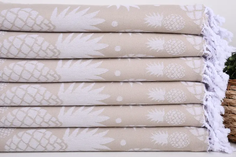 Bulk Order Towel, Guest Towel, Gift Towel, Personalized Bridesmaid Gift, 70x36 Cotton Pineapple Design Towel, Turkish Towel USA, Bridesmaid Gifts - 3