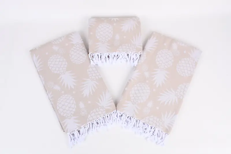 Bulk Order Towel, Guest Towel, Gift Towel, Personalized Bridesmaid Gift, 70x36 Cotton Pineapple Design Towel, Turkish Towel USA, Bridesmaid Gifts - 6
