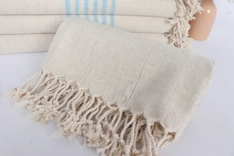 Best Beach Towel, 68x36 Linen Striped Towel, Peshtemal beach towel with unique design, Bachelorette Gifts, Bridal Party Gifts, Cotton towel - 4