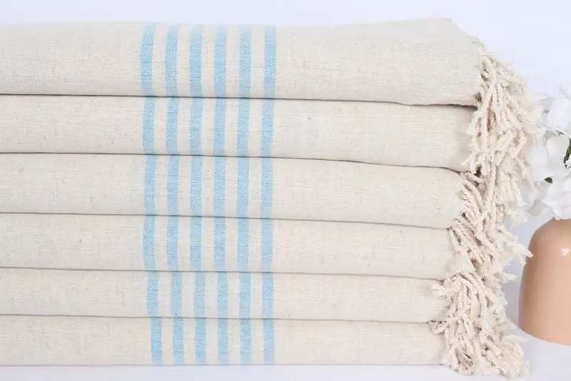 Best Beach Towel, 68x36 Linen Striped Towel, Peshtemal beach towel with unique design, Bachelorette Gifts, Bridal Party Gifts, Cotton towel - 3
