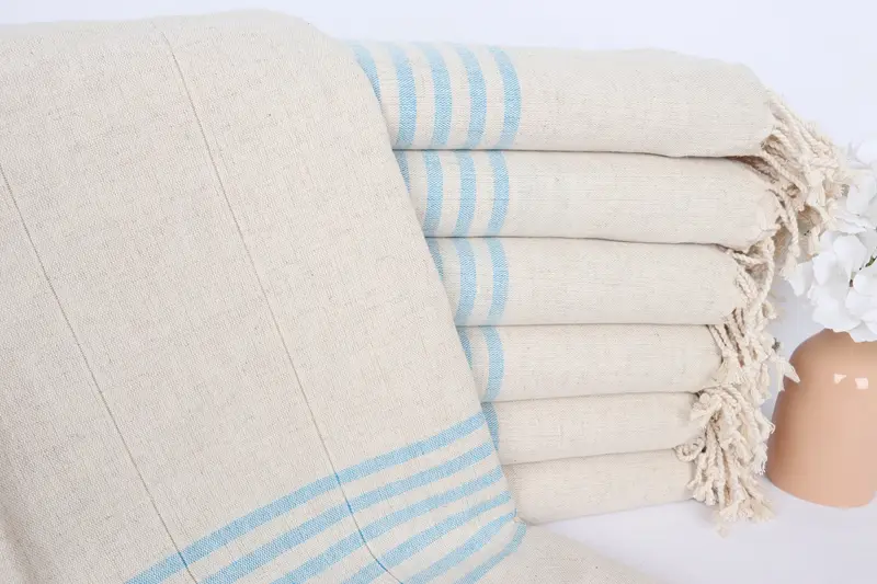 Best Beach Towel, 68x36 Linen Striped Towel, Peshtemal beach towel with unique design, Bachelorette Gifts, Bridal Party Gifts, Cotton towel - 1