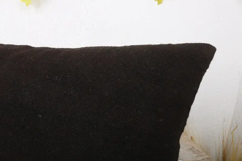 Kilim Yastığı, 12x24 Siyah Yastık Sham, Güneybatı Yastık Kapağı, Kilim Yastık Sham, Desen Atma Yastığı Kılıfı, Boho Yastığı, Yastık Sham - 5