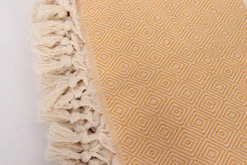 Best Wedding Gift, 96x80 Cotton Diamond Towel, Wedding Favors, Aesthetic Blanket, Spa Gift, Organic Throw, Bachelorette Gifts, Woven Throw Blanket - 7