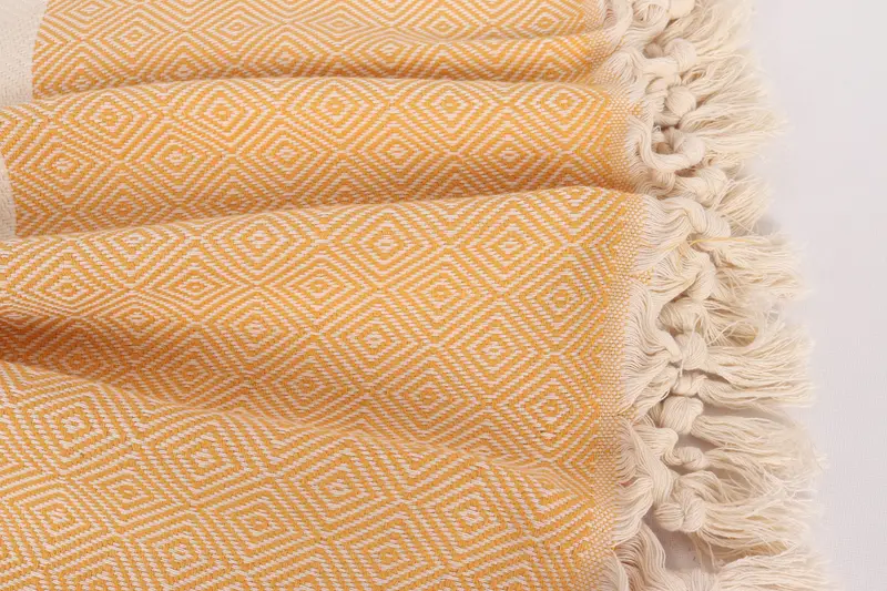 Best Wedding Gift, 96x80 Cotton Diamond Towel, Wedding Favors, Aesthetic Blanket, Spa Gift, Organic Throw, Bachelorette Gifts, Woven Throw Blanket - 8