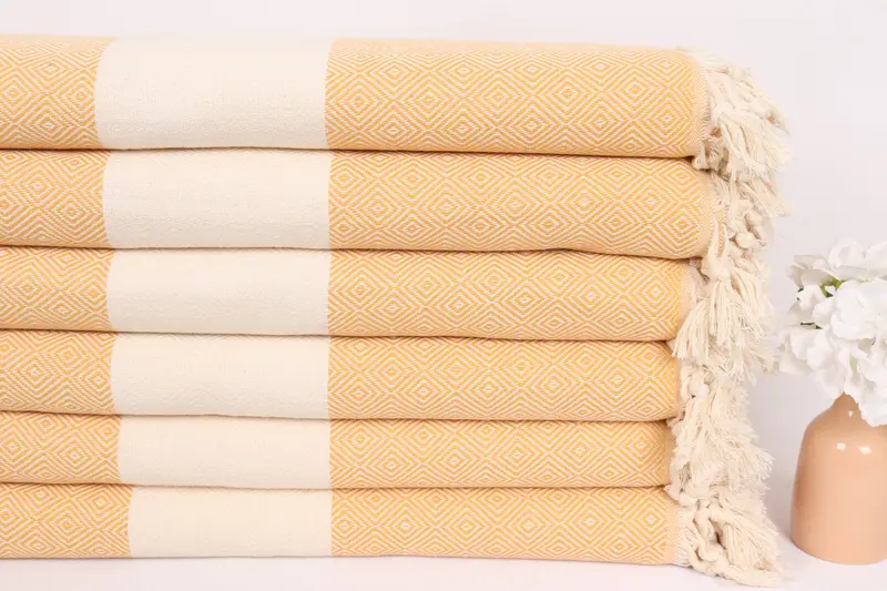 Best Wedding Gift, 96x80 Cotton Diamond Towel, Wedding Favors, Aesthetic Blanket, Spa Gift, Organic Throw, Bachelorette Gifts, Woven Throw Blanket - 3