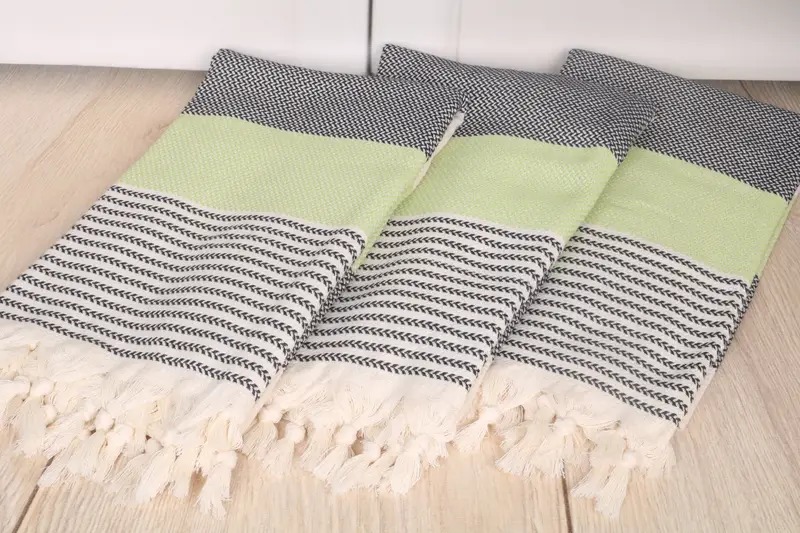 Summer Towel, Fouta towel, Turkish bath towel, 70x40 Cotton Striped Towel, Bridal Shower Gift, Beach Size Towel, Bridesmaid Gifts Personalized - 6