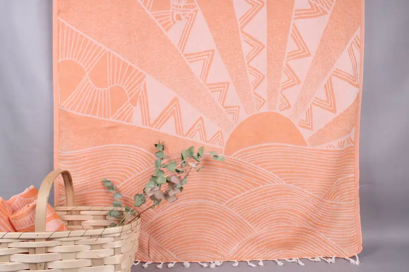 Wholesale Turkish Bath Towel, Beige Secondary, 40x71 Inches