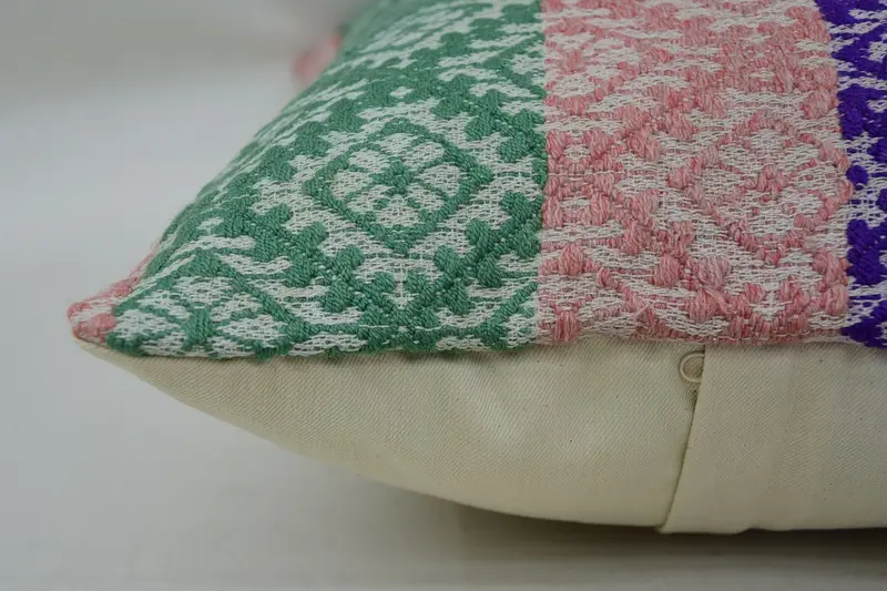Pillow, 16x24 Green Pillow Cover, Turkish Pillow, Knitted Pillow Cover, Kilim Cushion Sham, Armchair Cushion Case, Throw Kilim Pillow - 5