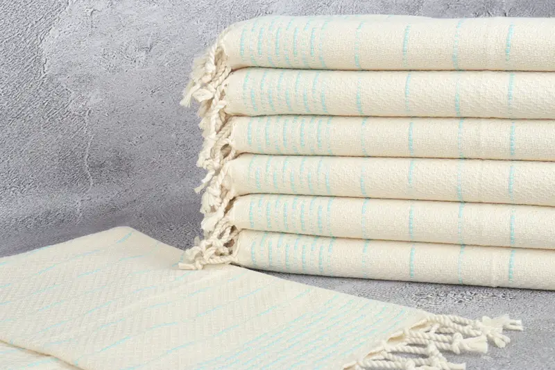 Best Wedding Gift, Turkish Hand Towel, Kitchen Towel, Organic Tea Towel, Custom Gift, Turkish Tea Towel, 36x18 Cotton Striped Design Towel - 2