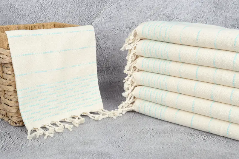 Best Wedding Gift, Turkish Hand Towel, Kitchen Towel, Organic Tea Towel, Custom Gift, Turkish Tea Towel, 36x18 Cotton Striped Design Towel - 3