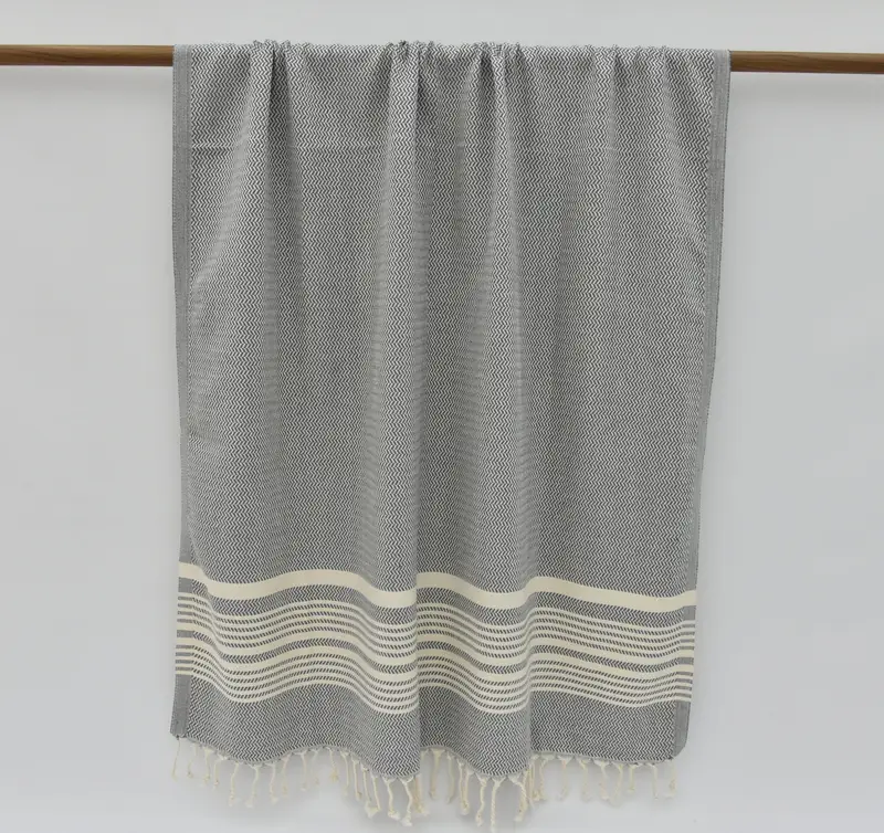 Scarf Towel, Bridal Shower Gift, Large Turkish Towel, Gift Towel, 70x40 Cotton Striped Towel, Lightweight towel, Florida Bachelorette Party Favors - 2