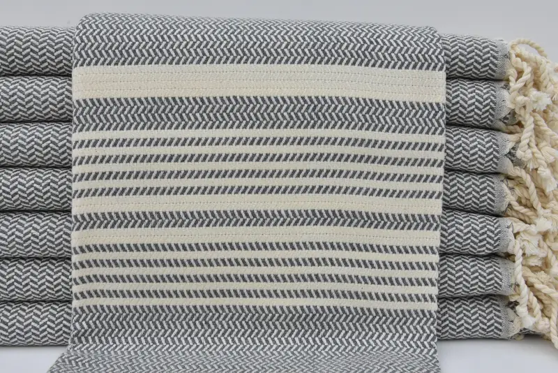 Scarf Towel, Bridal Shower Gift, Large Turkish Towel, Gift Towel, 70x40 Cotton Striped Towel, Lightweight towel, Florida Bachelorette Party Favors - 4