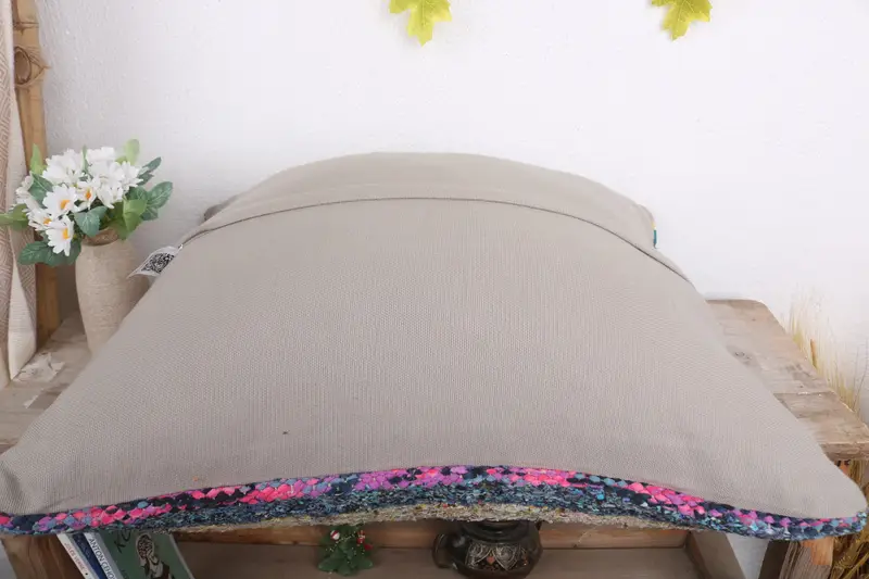 Vintage Throw Cushion Cover, Pillow for Sofa, 20x20 White Pillow Sham, Turkish Corner Pillow, Cushion, Interior Designer Pillow, Pillow for Couch - 7