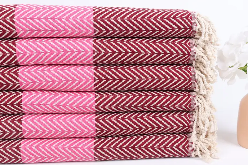 Hammam Towel USA, Personalized Wedding Gift, Bridal Shower Favor, Custom Gift, 70x40 Cotton Chevron Towel, Organic Cotton Towel, Turkish Towel Beach - 3