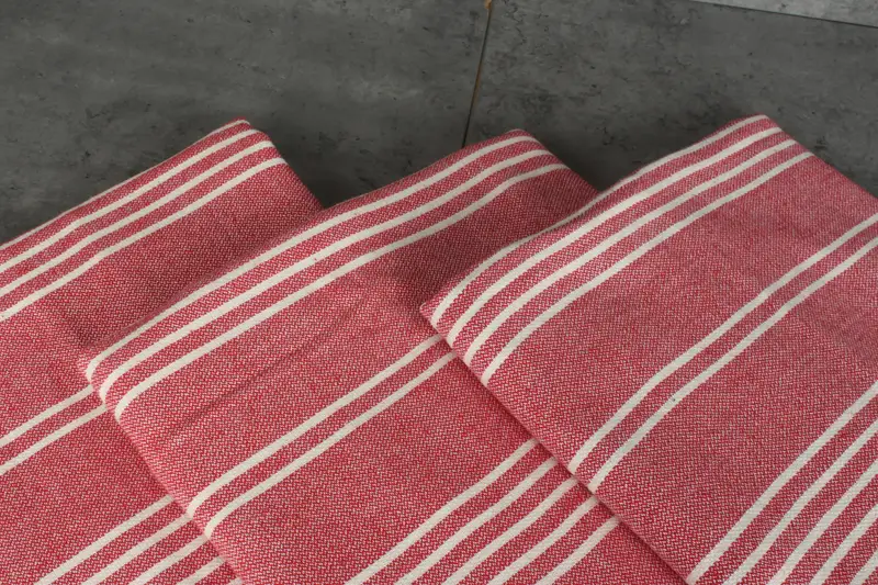 Wedding Anniversary Gift, Spa Gift, Throw Blanket Couch, Bedspread, 96x70 Cotton Striped Towel, Beach Wedding Favor, Personalized Blanket - 6