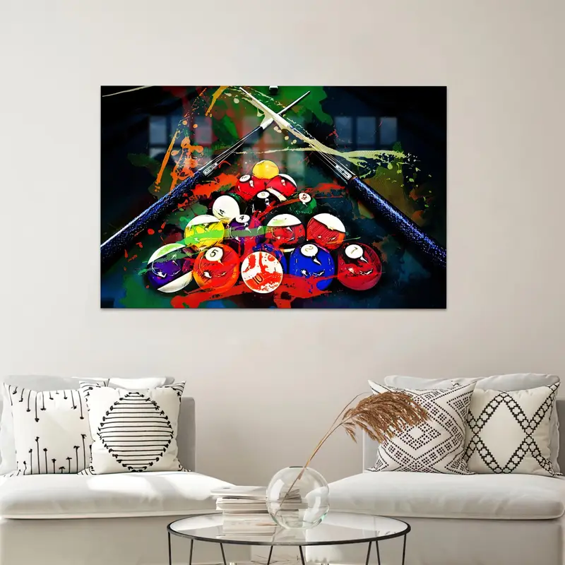 ゲームルームのエレガンスのためのトレンディなカラフルな抽象的なプリントガラス