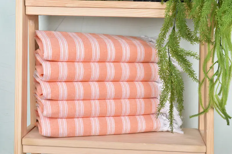 70x40 Cotton Striped Towel, Quick-Dry Beach Towel, Turkish Towel USA, Organic Cotton Towel, Large Turkish Towel, Bachelorette Party Favors Beach - 1