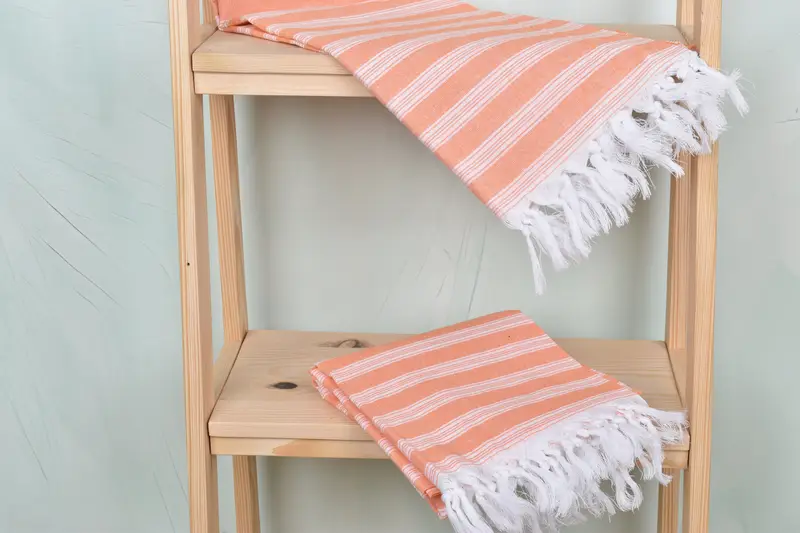 70x40 Cotton Striped Towel, Quick-Dry Beach Towel, Turkish Towel USA, Organic Cotton Towel, Large Turkish Towel, Bachelorette Party Favors Beach - 5