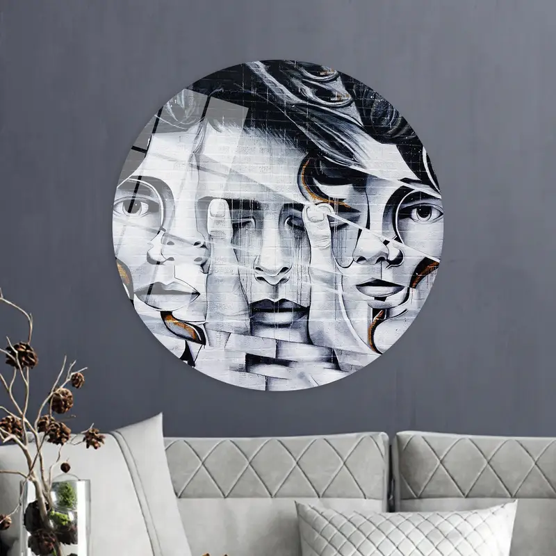 Modern Abstract Woman Graffiti Canvas Print - Trendy Street Art