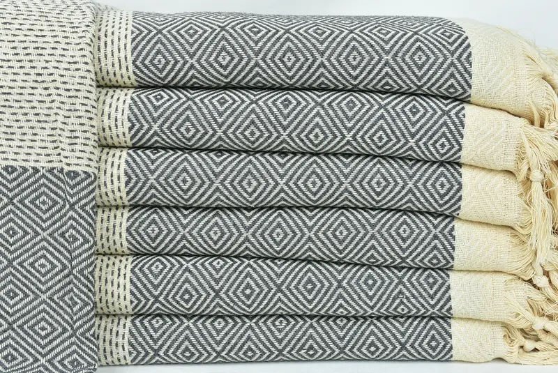 Gift For The Home Decor, Custom Blanket, Woven Throw Blanket, Gift For Boyfriend, 104x80 Cotton Diamond Towel, Wedding Favors, Girl Trip Party Favor - 1